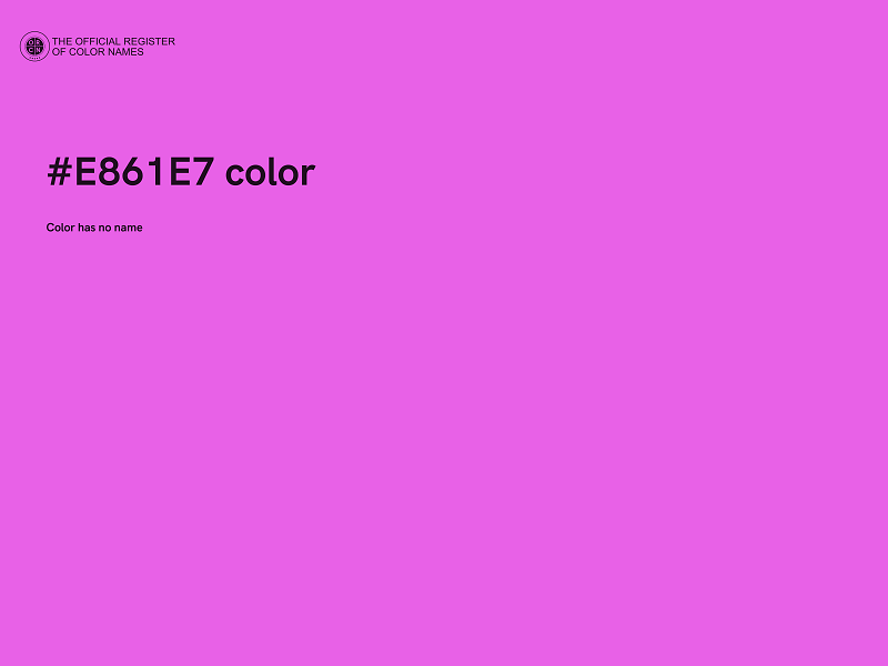 #E861E7 color image