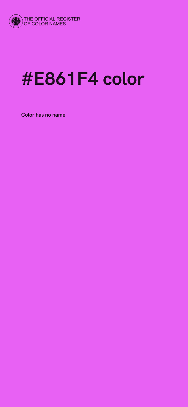 #E861F4 color image