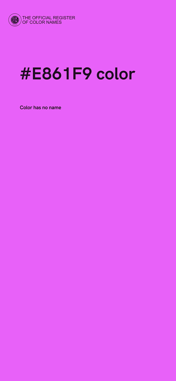 #E861F9 color image