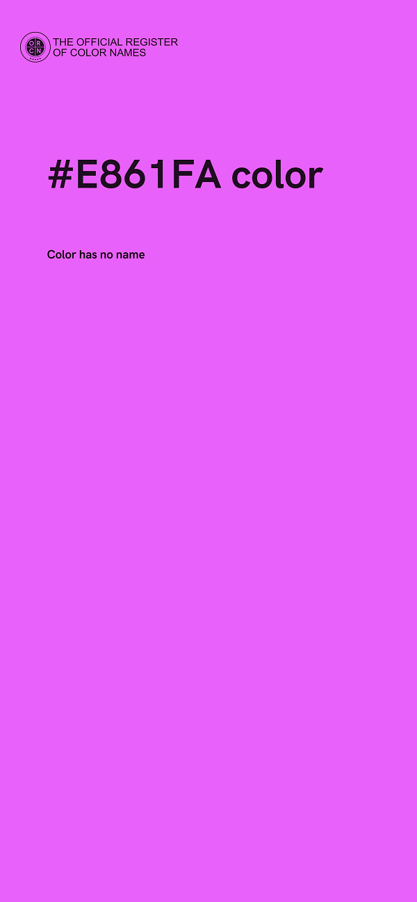 #E861FA color image