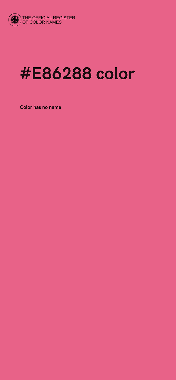 #E86288 color image