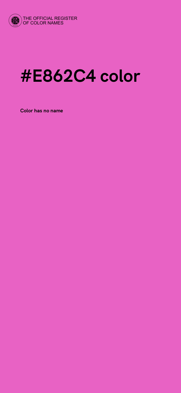 #E862C4 color image