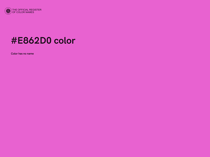 #E862D0 color image