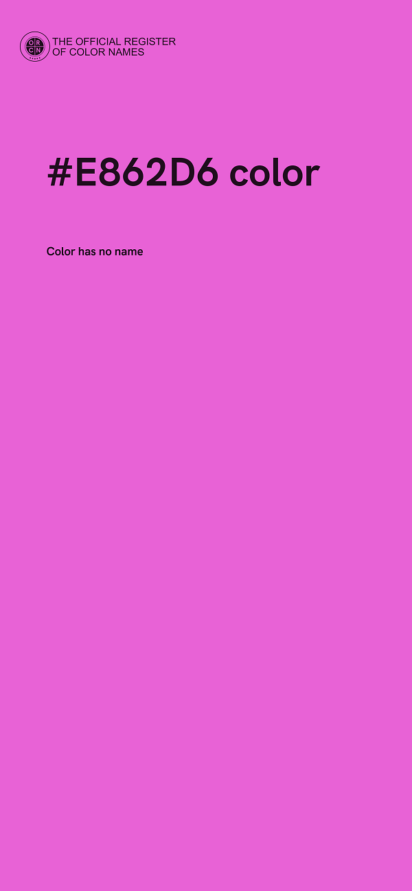#E862D6 color image