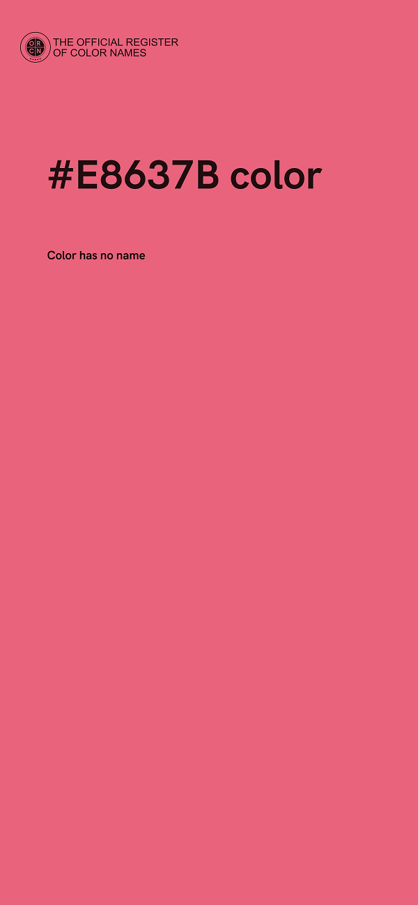 #E8637B color image