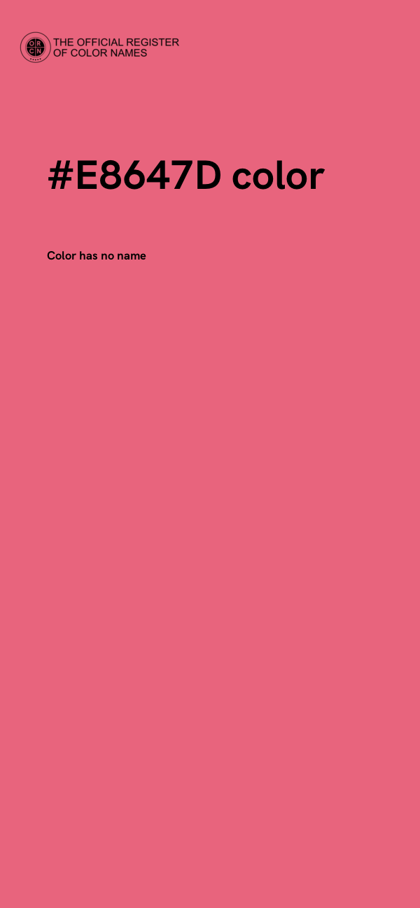 #E8647D color image