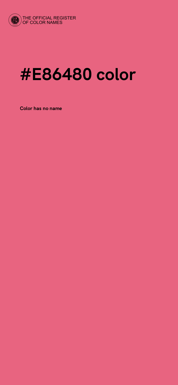 #E86480 color image