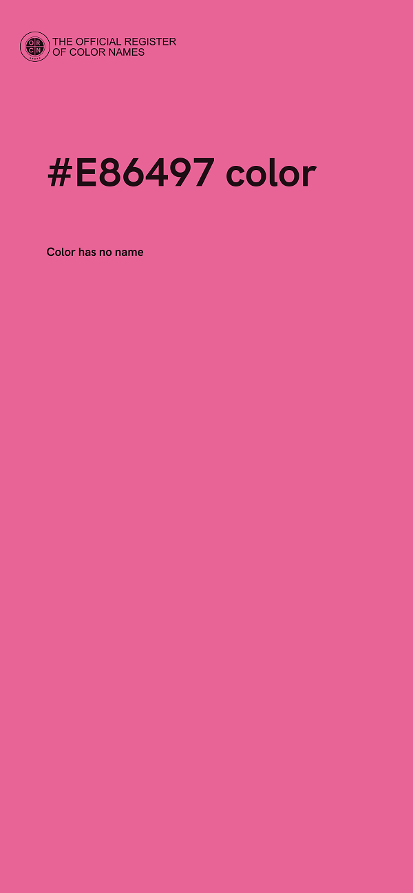 #E86497 color image