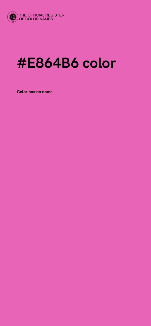 #E864B6 color image