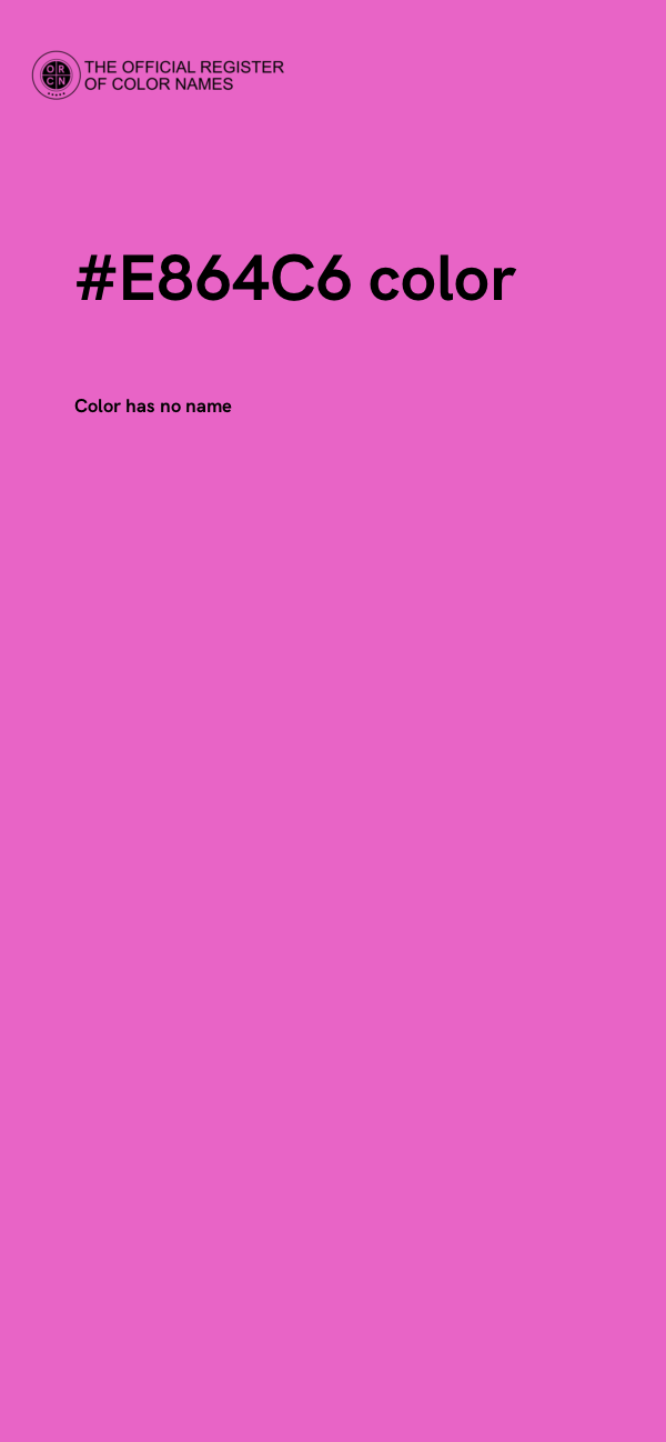 #E864C6 color image
