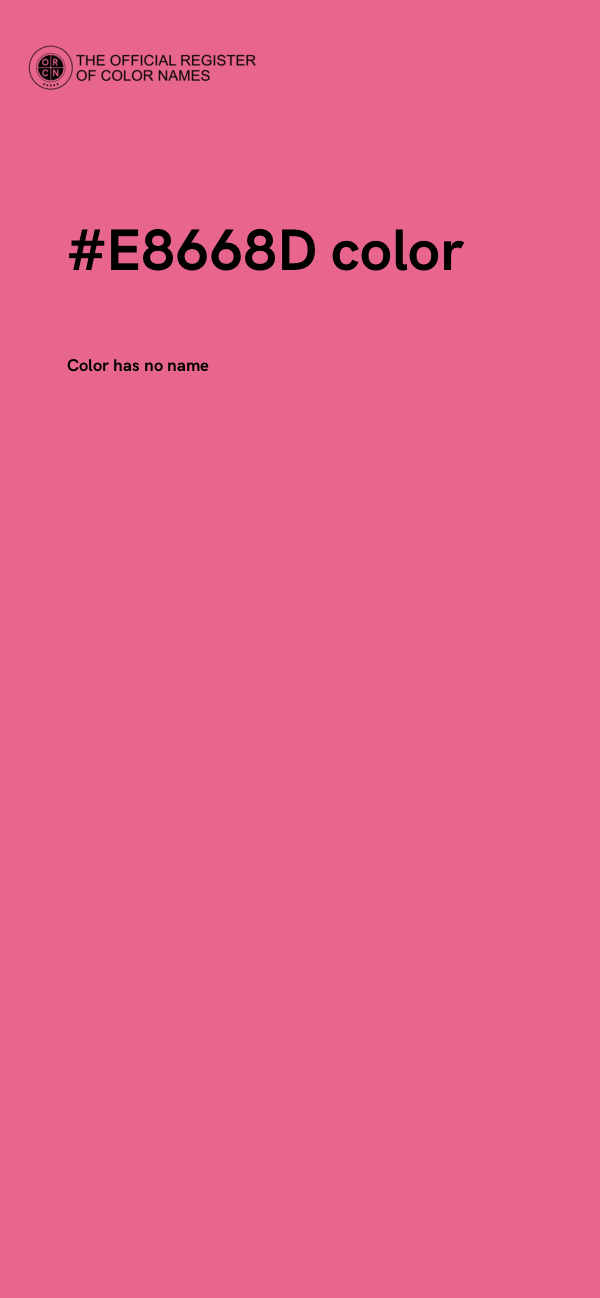 #E8668D color image
