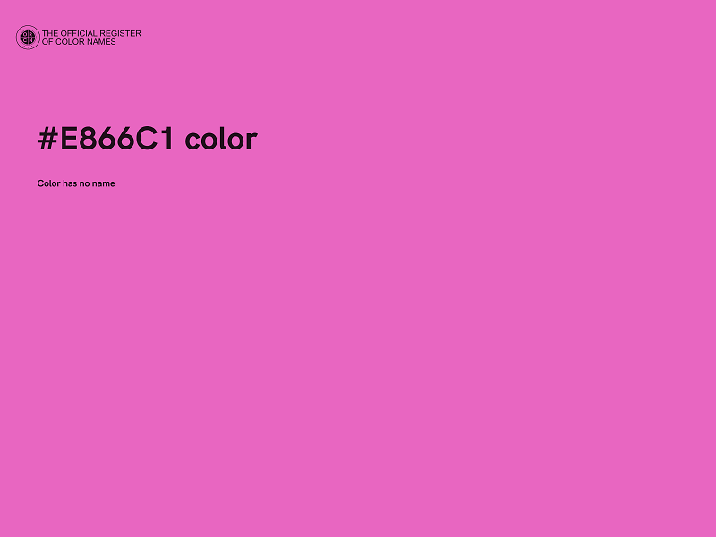 #E866C1 color image