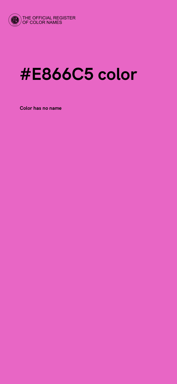 #E866C5 color image