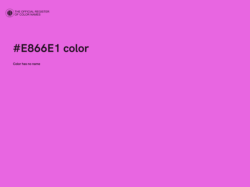 #E866E1 color image