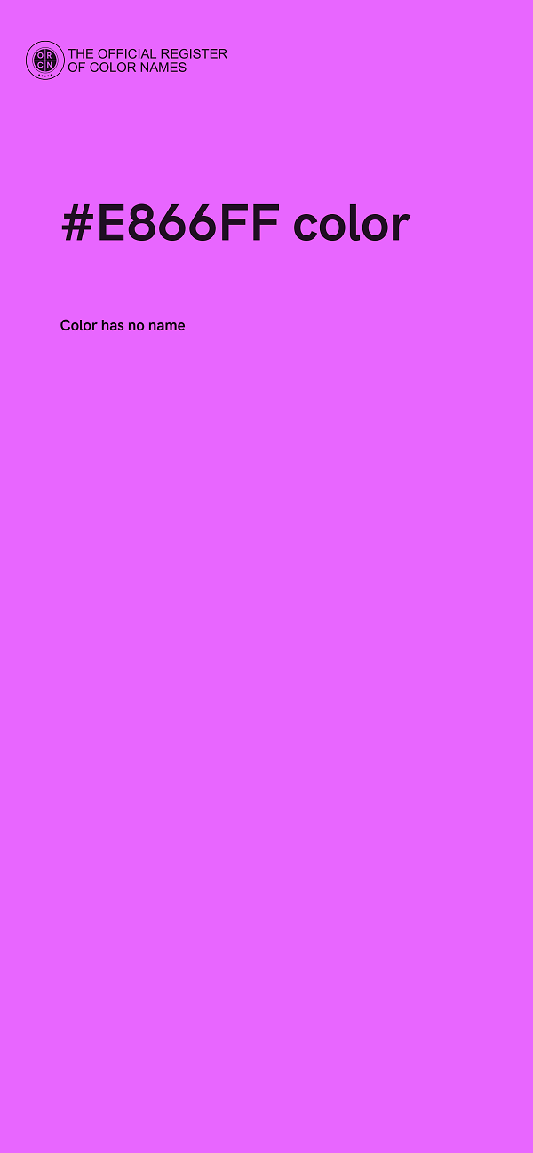 #E866FF color image