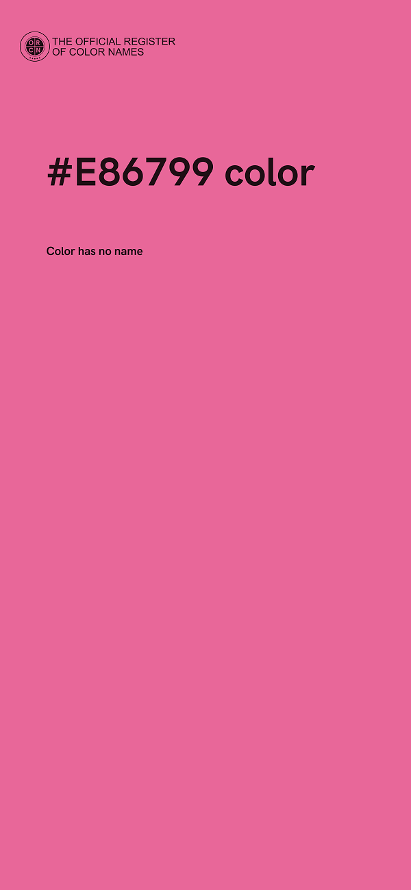 #E86799 color image