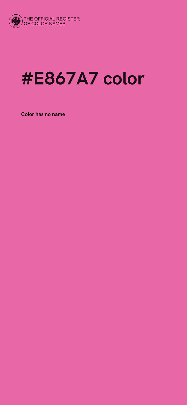 #E867A7 color image