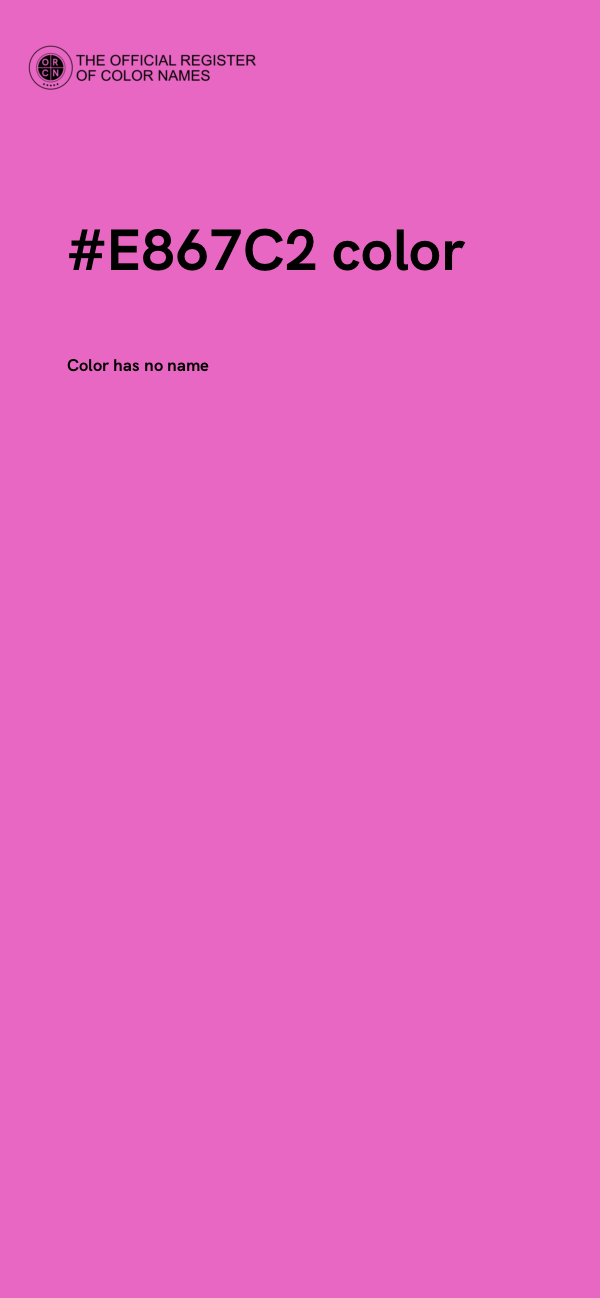 #E867C2 color image