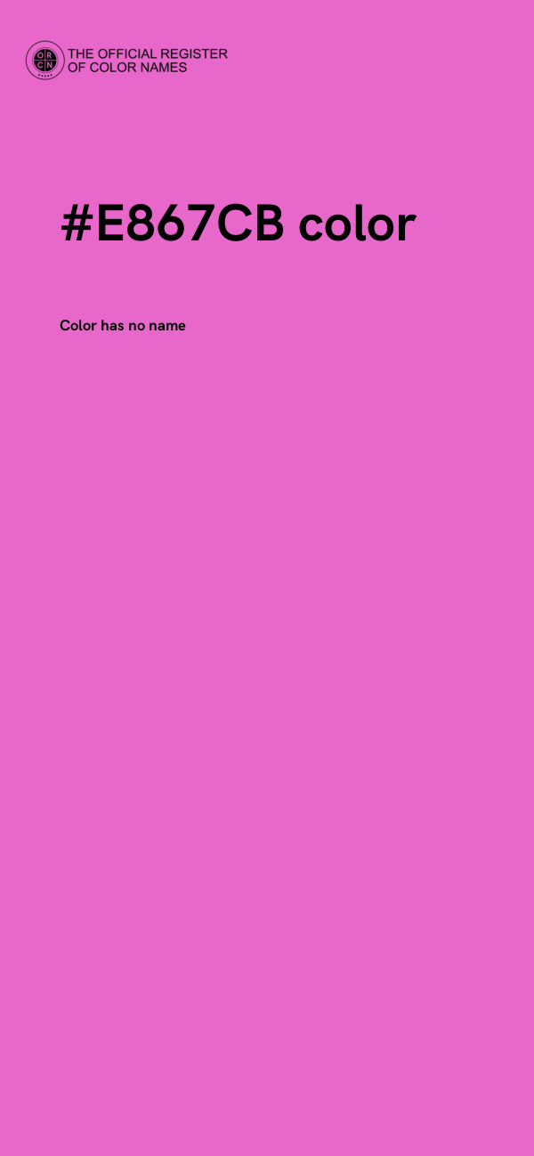 #E867CB color image