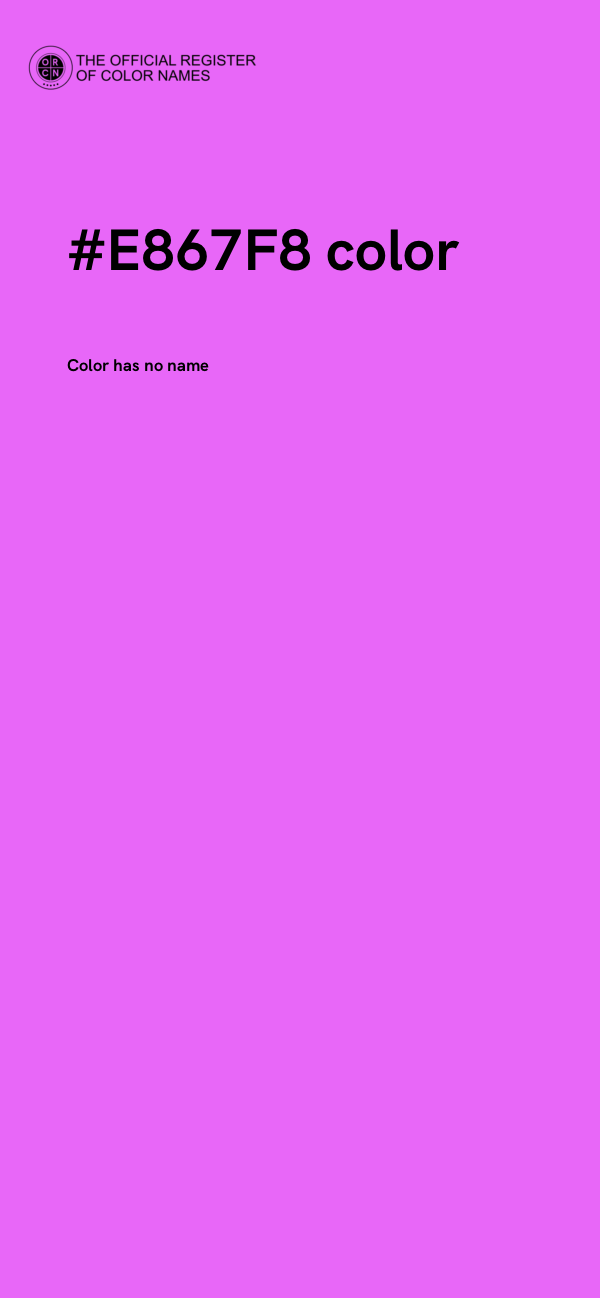 #E867F8 color image
