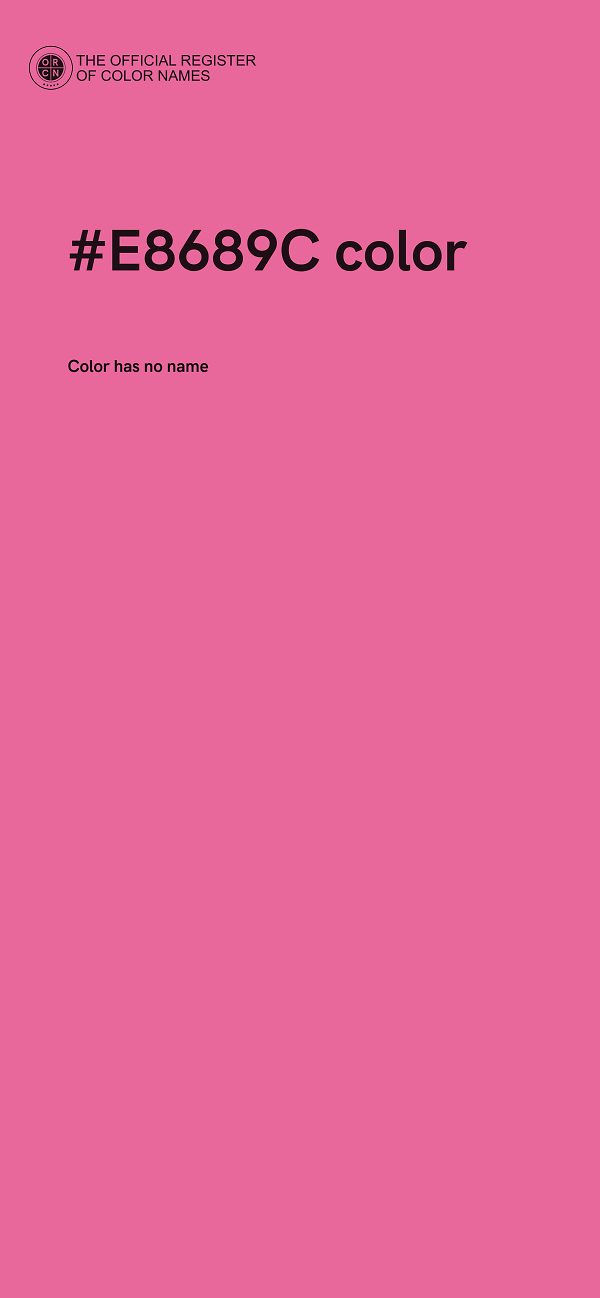 #E8689C color image