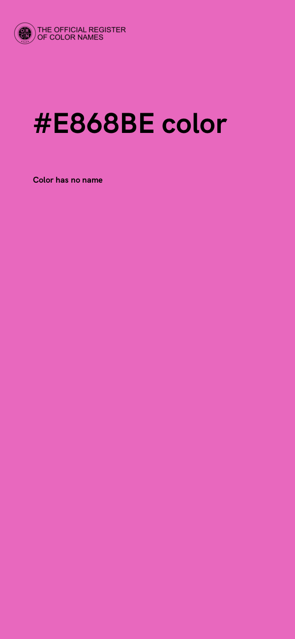 #E868BE color image