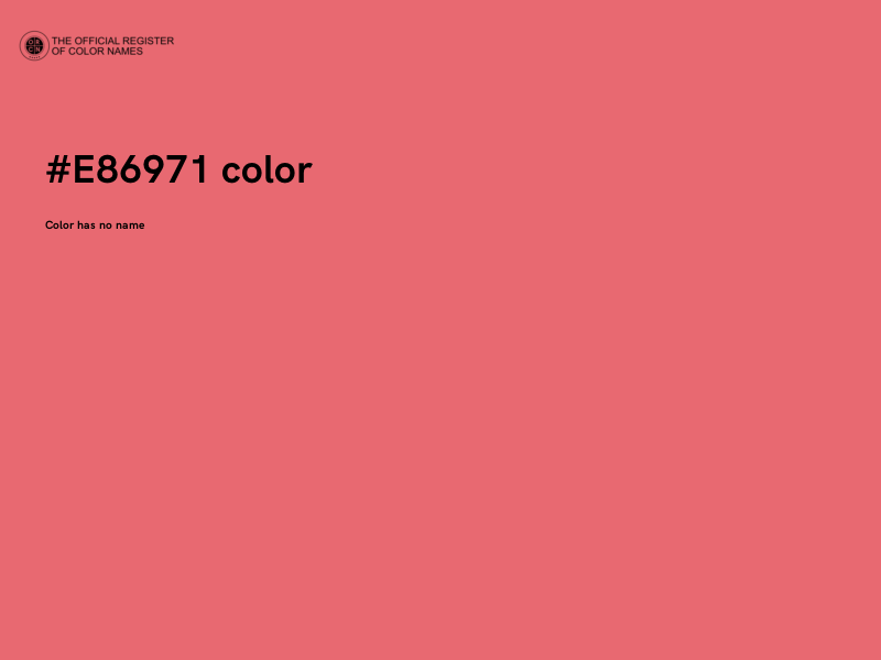 #E86971 color image