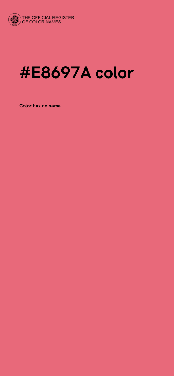 #E8697A color image