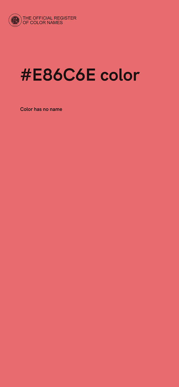#E86C6E color image