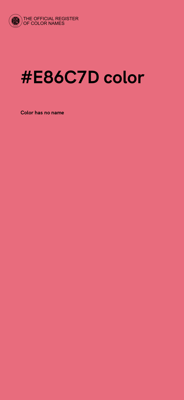 #E86C7D color image