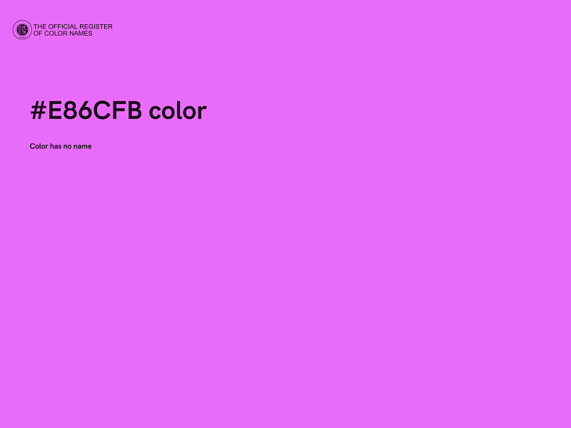 #E86CFB color image