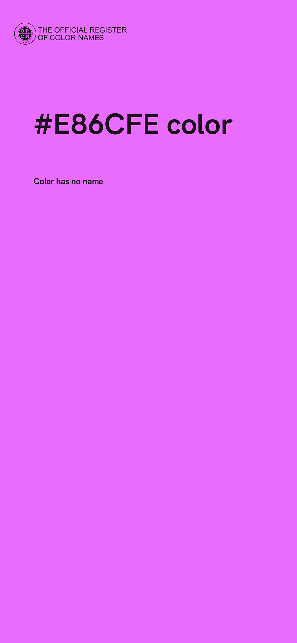 #E86CFE color image