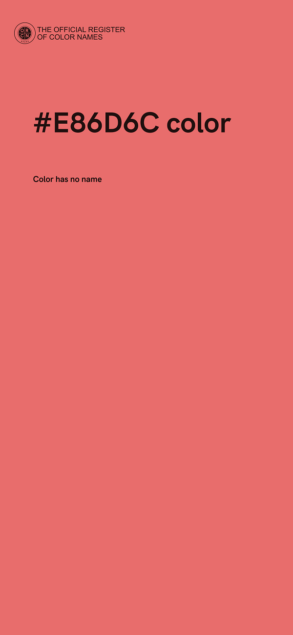 #E86D6C color image