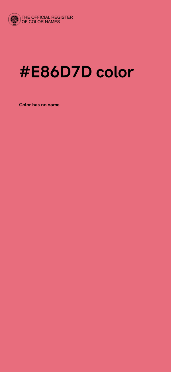 #E86D7D color image