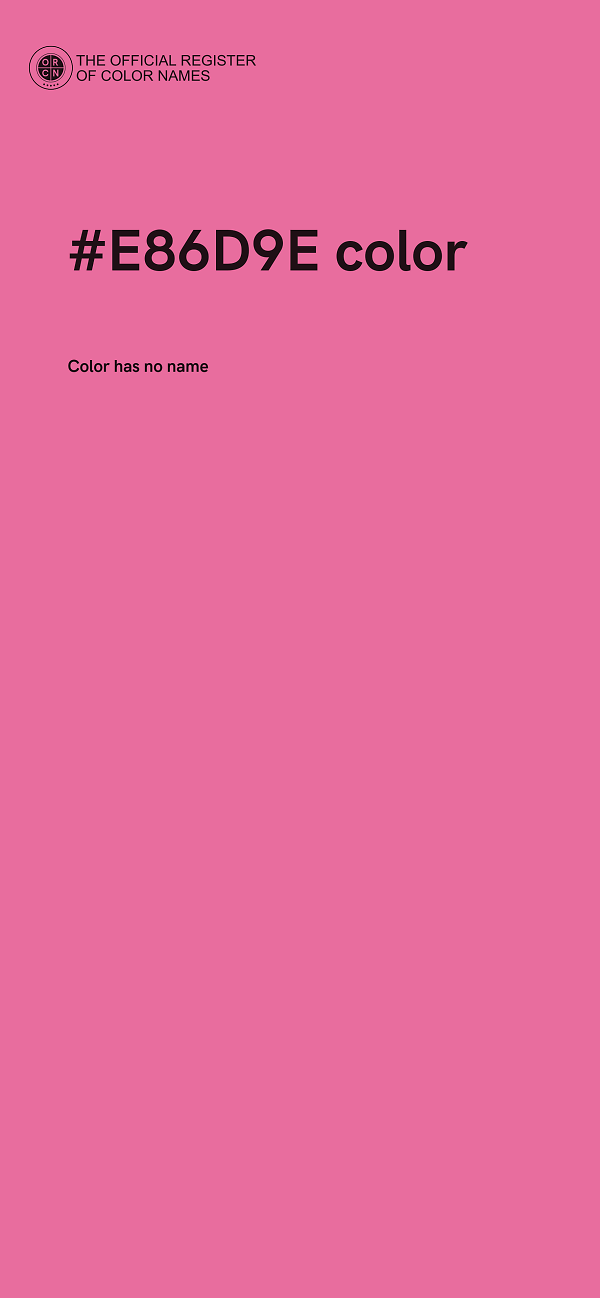 #E86D9E color image