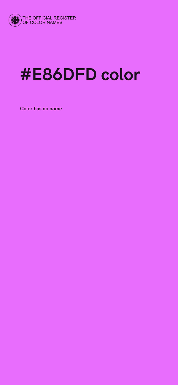 #E86DFD color image
