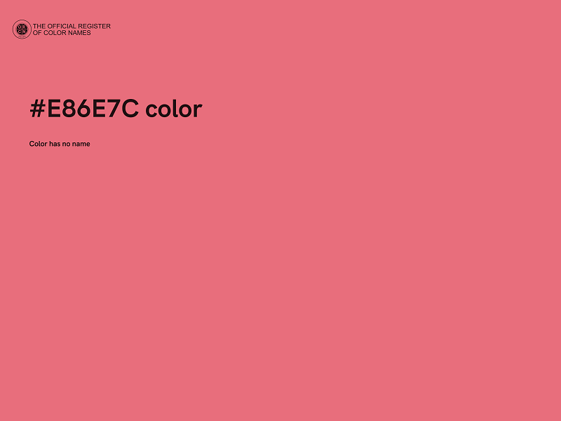 #E86E7C color image