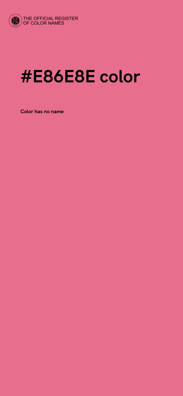 #E86E8E color image