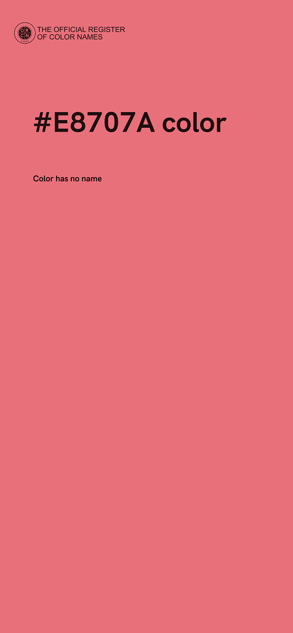 #E8707A color image