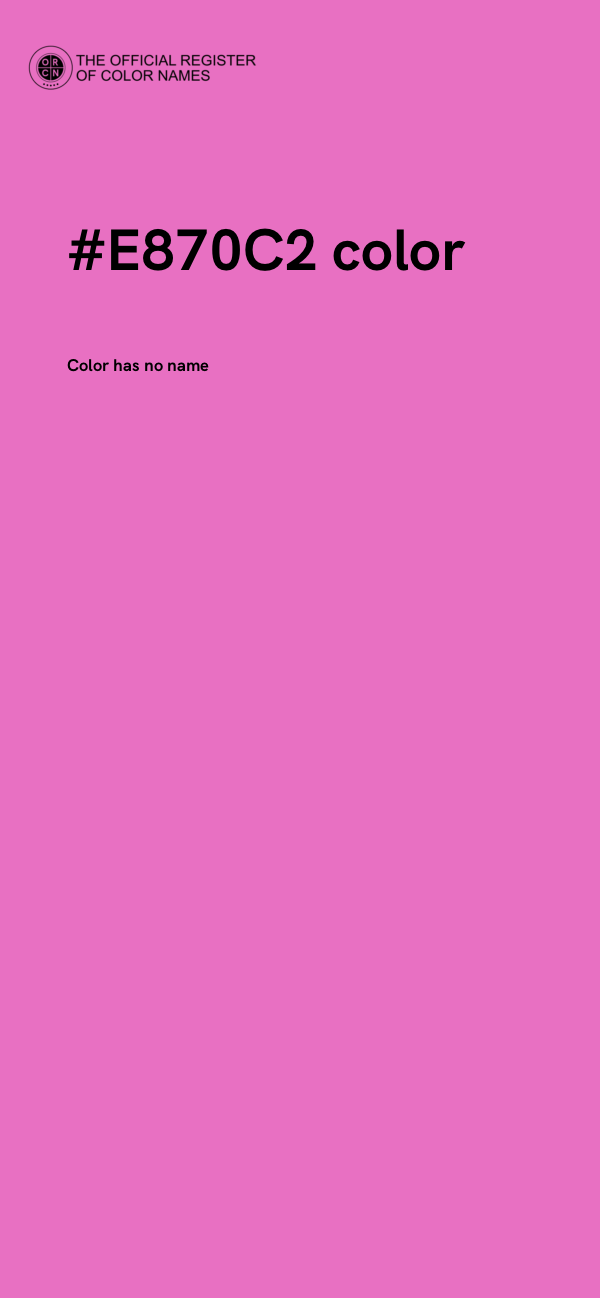 #E870C2 color image