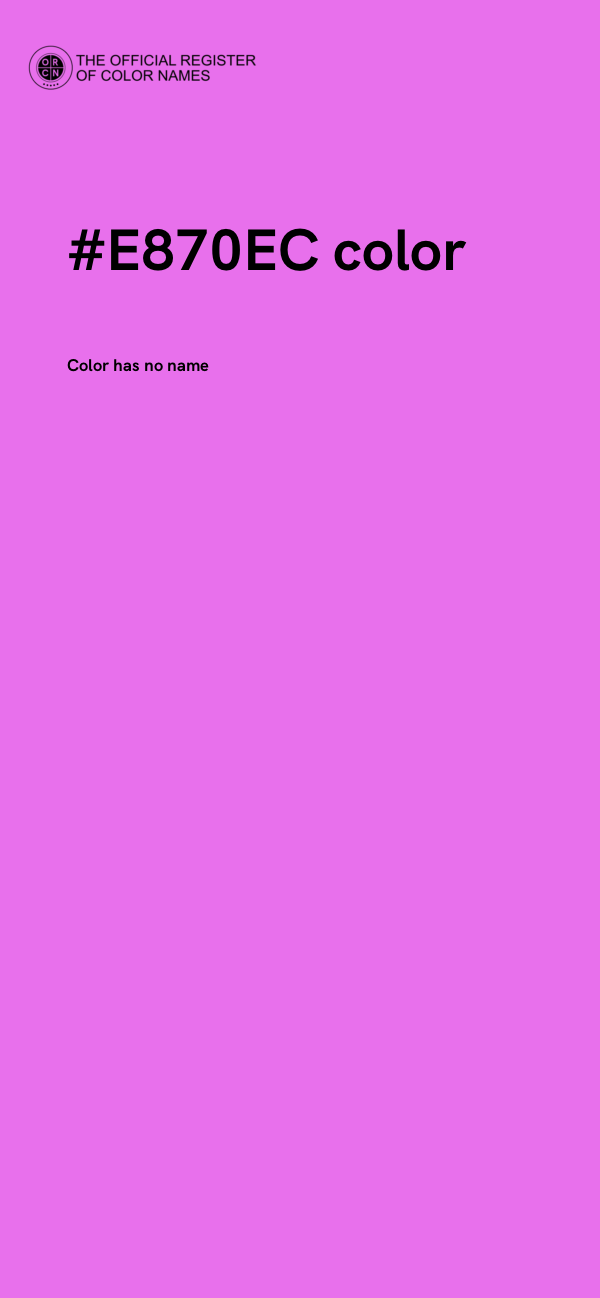#E870EC color image