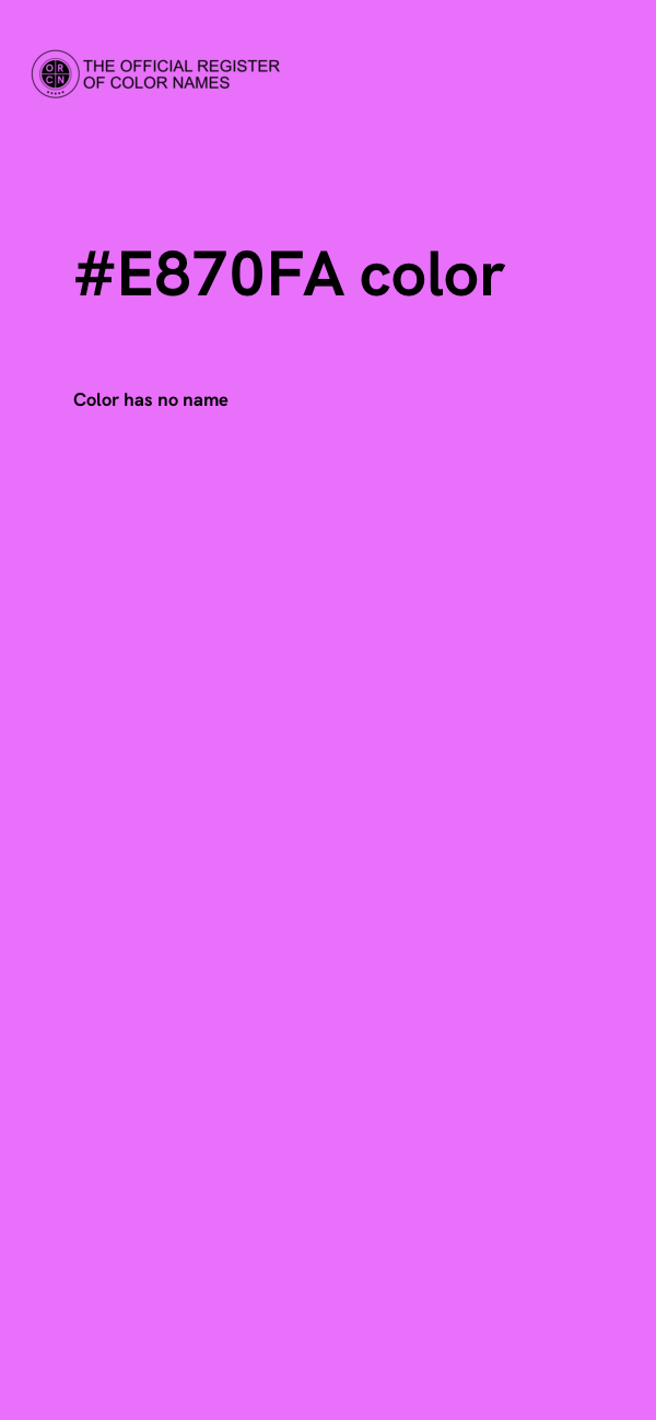 #E870FA color image