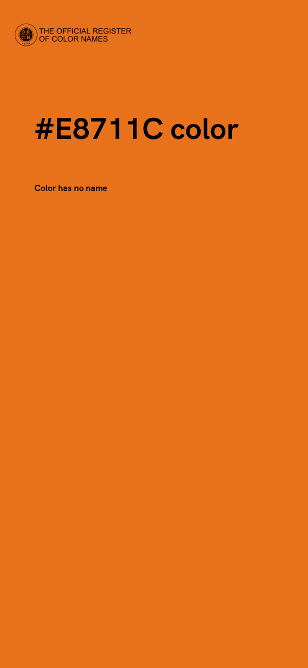#E8711C color image