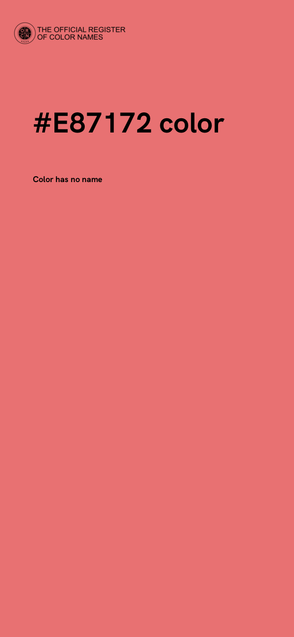 #E87172 color image