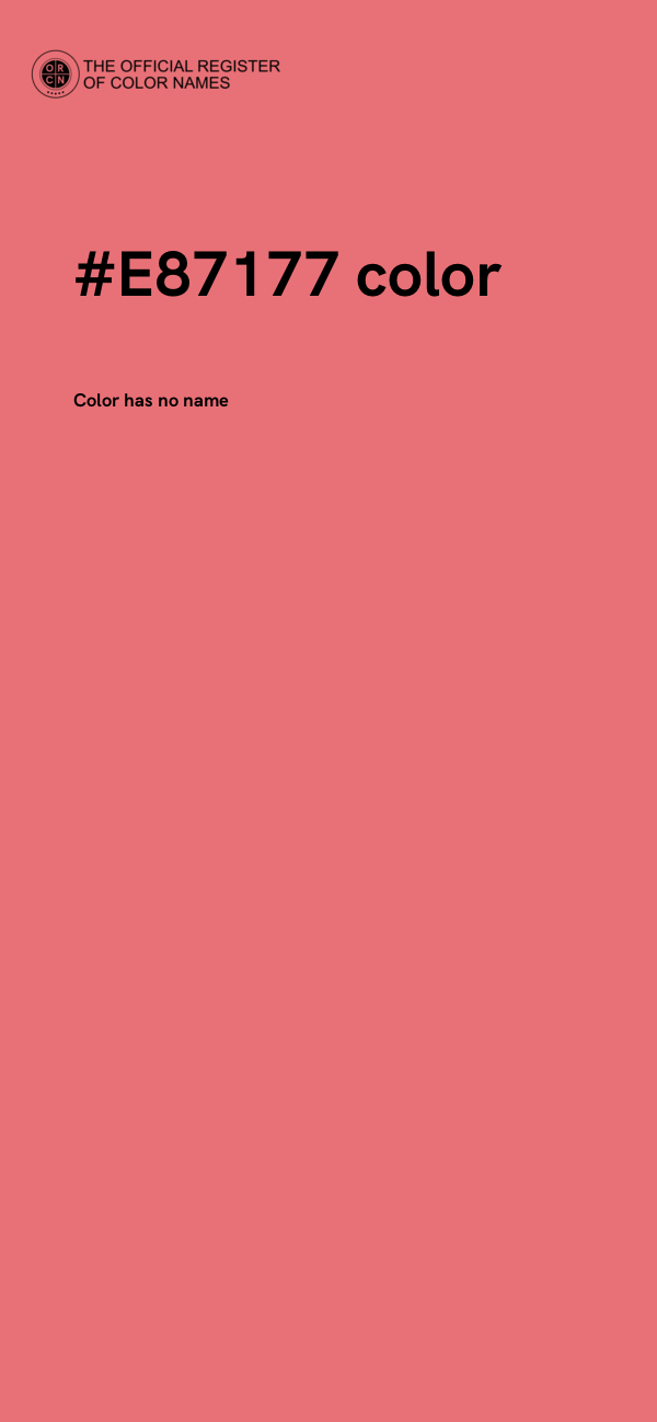 #E87177 color image