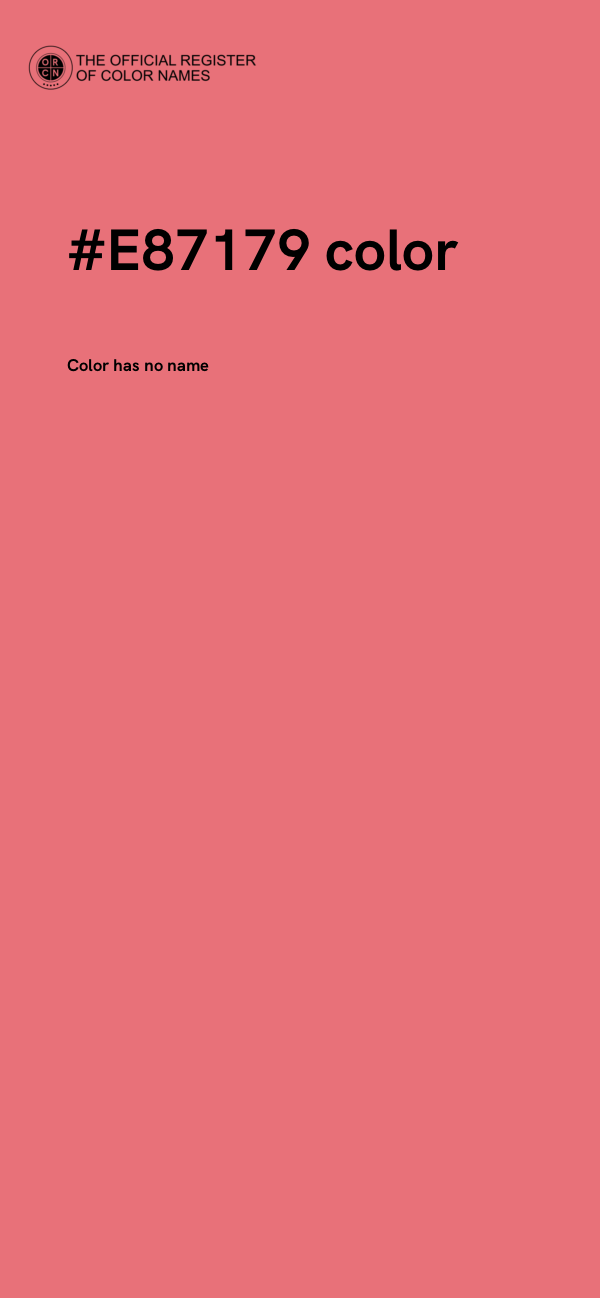 #E87179 color image