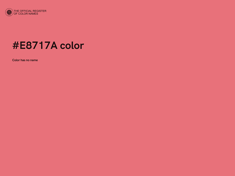 #E8717A color image