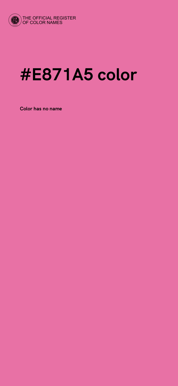 #E871A5 color image