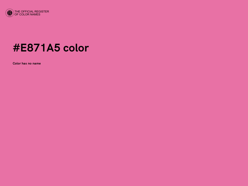 #E871A5 color image