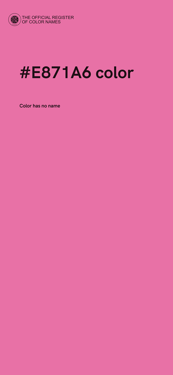 #E871A6 color image